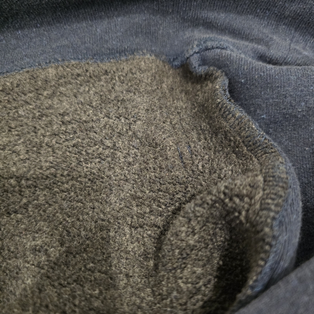 Patagonia Hoodie Sweater Unisex Women's Large / Men's Medium Navy Blue - Picture 7 of 8